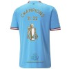 Maglia ufficiale Manchester City Champions 22 Casa 2022-23 per Uomo